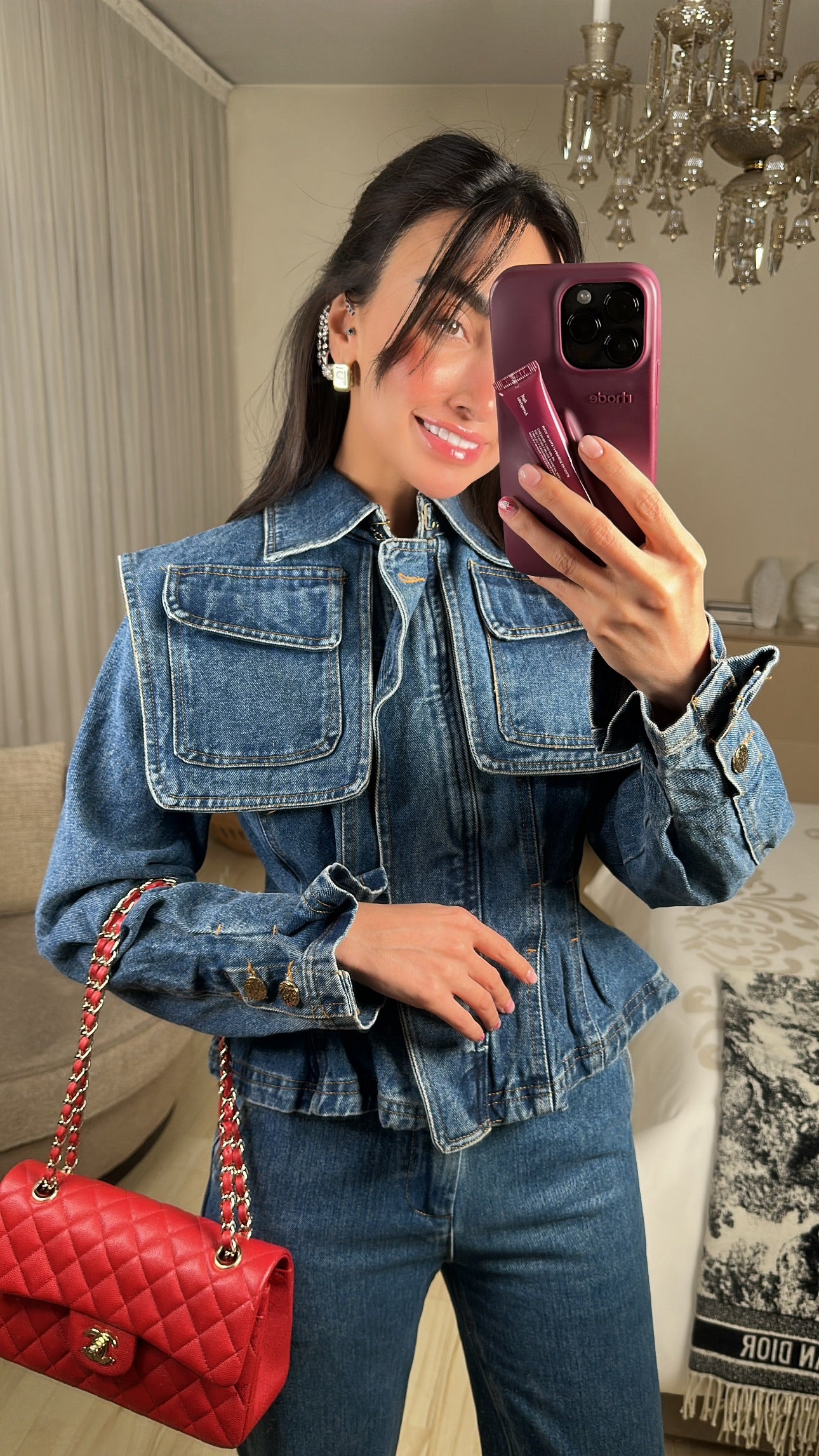 Wing-Pocket Denim Jacket