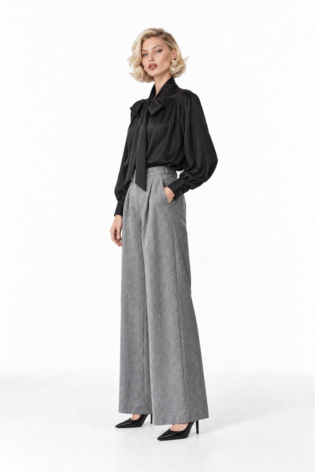 ELARA BOW BLOUSE