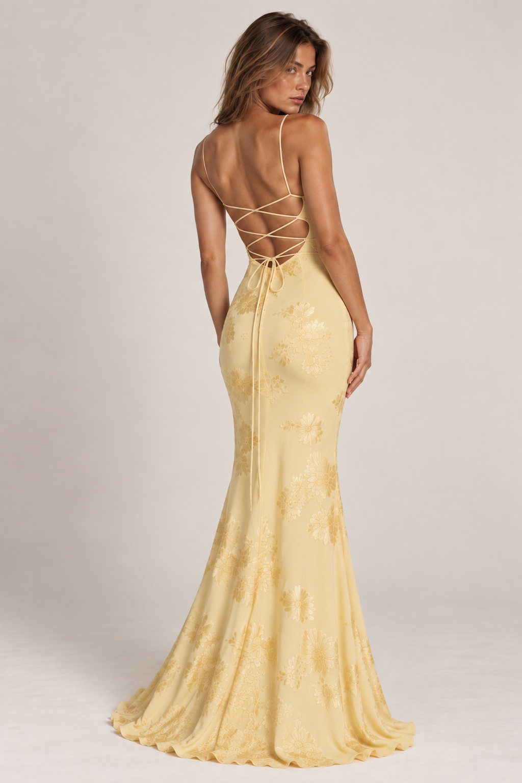Aurelia Floral Lace Gown