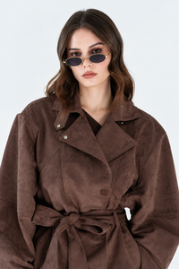 Mocha Brown Suede