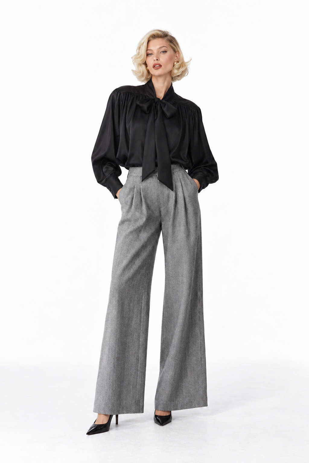 ELARA BOW BLOUSE