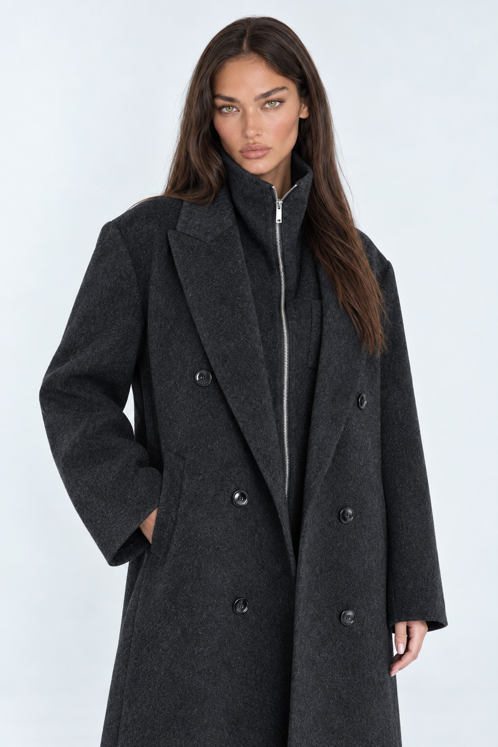 Alvéra Two-Piece Wool Coat Set