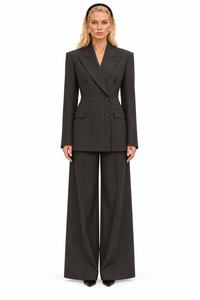 Charcoal Grey Pinstripe