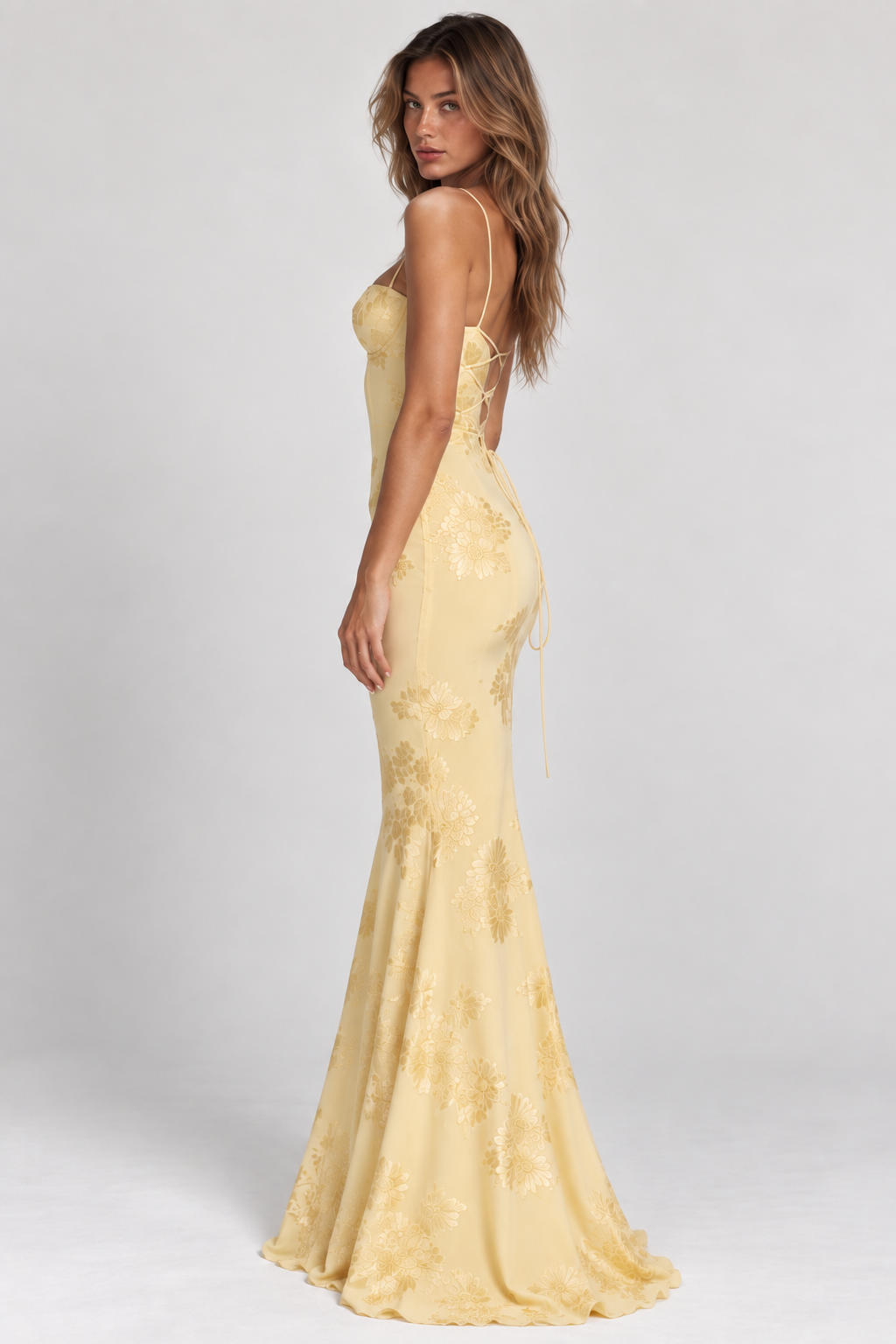 Aurelia Floral Lace Gown
