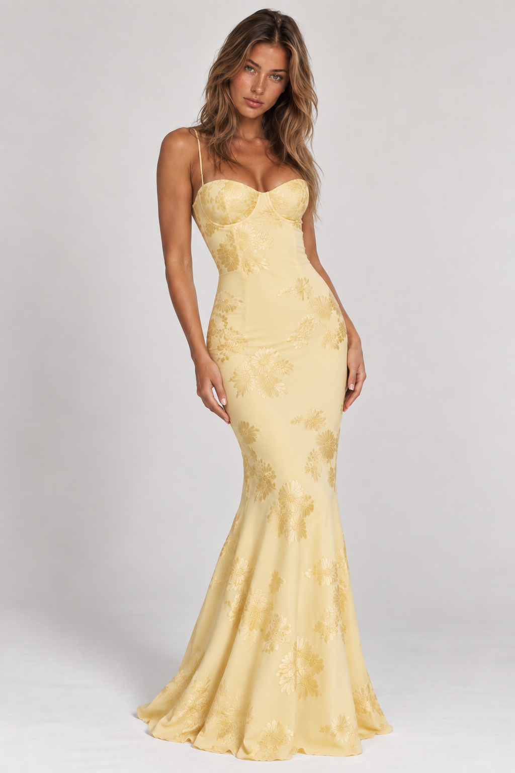 Aurelia Floral Lace Gown