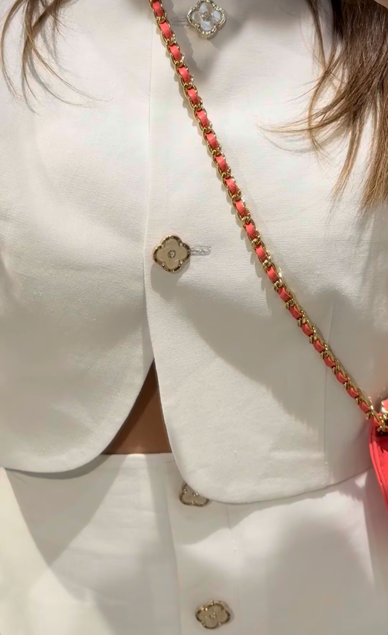 Linen Mini Skirt Set with Sculpted Blazer