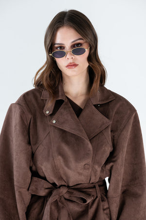 Mocha Brown Suede