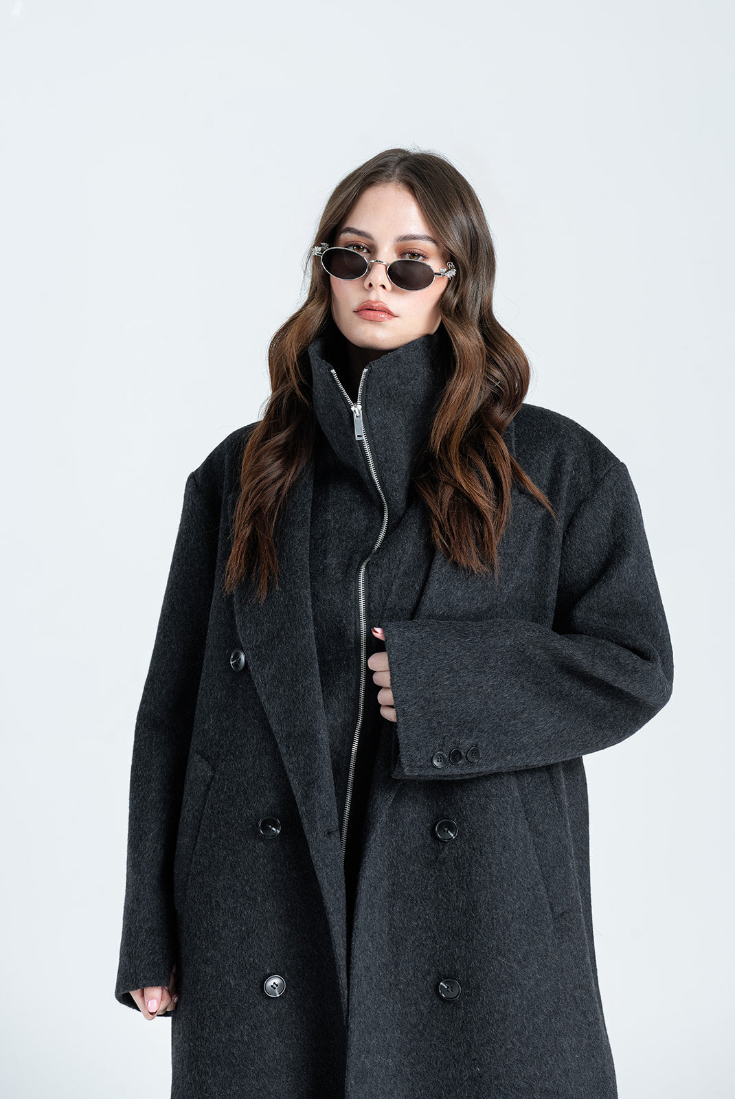 Alvéra Two-Piece Wool Coat Set