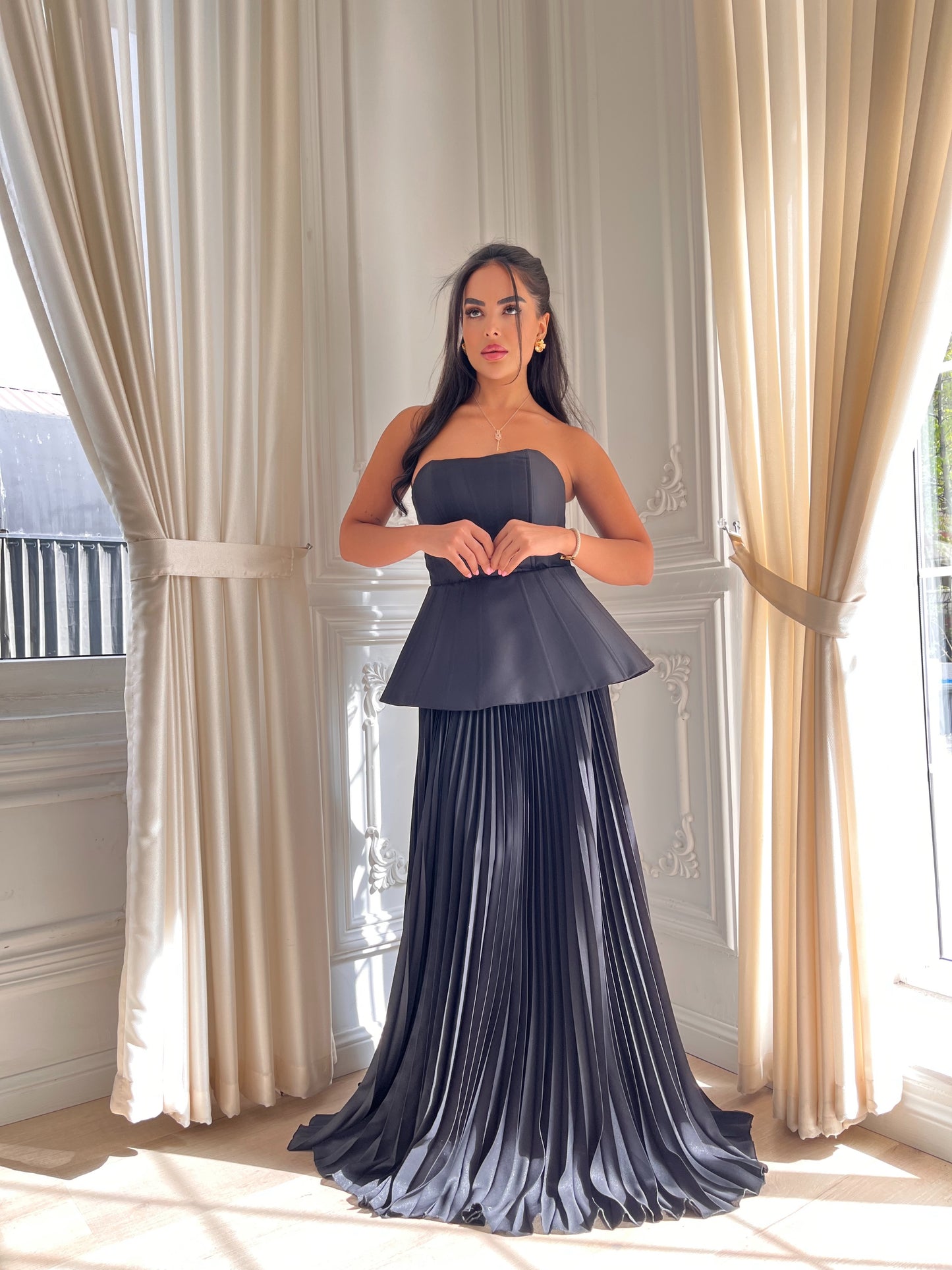 Eclipse Pleated Gown